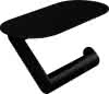 HG Papierrollenhalter WallStoris mit Ablage mattschwarz