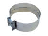 BS VLE+ Verbindungsschelle 46 mm breit d:200 mm, Edelstahl, glanz