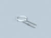 BS Polyline LAS Rohrschelle weiß 110/160 mit Stockschr. M8x180 und Dübel