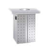 EWAR Abfallbehälter 35l gelocht L188 BxTxH:298x297x448mm, geschliffen
