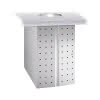 EWAR Abfallbehälter 43l gelocht L190 BxTxH:298x510x450mm, geschliffen