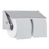 EWAR 2-fach Toilettenpapierhalter WP149 BxTxH:240x90x110mm, geschliffen