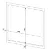 EWAR Abdeckrahmen für Gerätemaß 298x298 BxTxH:330x15x330mm, geschliffen