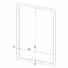 EWAR Abdeckrahmen für Gerätemaß 298x448 BxTxH:330x15x480mm, geschliffen