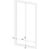 EWAR Abdeckrahmen für Gerätemaß 298x645 BxTxH:330x15x677mm, geschliffen