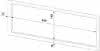 EWAR Abdeckrahmen für Gerätemaß 448x148 BxTxH:480x15x180mm, geschliffen