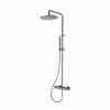LIVING SPA Duschsäule RB 250mm rund Stabhandbrause Chrom