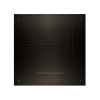LIVING SPA Deckeneinbau-Regenbrause 500x500mm Regen/Schwall Black Steel