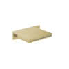 LIVING SPA Schwall-Wandauslauf Aufputz Brass Steel