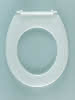 HARO WC-Sitz Ocean ohne Deckel weiß Bügelscharnier Edelstahl B0302W