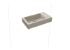 Handwaschtisch HLB rechts 550x300mm more4YOU,AD,ohne ÜL.1HL,warmgrey10,PEFF