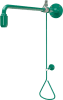 AR Notdusche, Zugstange, grün, Wasser aus Wand