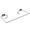 AR Sackhalterung, RODAN, Edelstahl, 313x61x138 mm, zum Anschrauben, klappbar