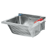 AR Waschtrog, SIRIUS, Edelstahl, 470x240x430 mm, Ablauf mittig