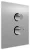 CONTI+ CONGENIAL mech. Dusche UP W-hyd. FM Thermo. Edelst. eckig DN15