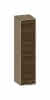 SCALIDO-Mittelschrank SLIM 320x1330x 350mm 2 Türen links Farbvariante N/K/N