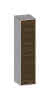 SCALIDO-Mittelschrank SLIM 320x1330x 350mm 2 Türen rechts Farbvariante N/W/N