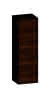 SCALIDO-Mittelschr. SLIM 420x1330x350mm Tür oben links 2 Auszüge Farbvar E/V/E