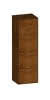 SCALIDO-Mittelschr. SLIM 420x1330x350mm Tür oben links 2 Auszüge Farbvar S/S/S