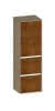 SCALIDO-Mittelschr. SLIM 420x1330x350mm Tür oben links 2 Auszüge Farbvar Sond.