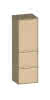 SCALIDO-Mittelschr. SLIM 420x1330x350mm Tür oben rechts 2 Auszüge Farbvar K/K/K