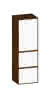 SCALIDO-Mittelschr. SLIM 420x1330x350mm Tür oben rechts 2 Auszüge Farbvar W/S/S