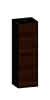 SCALIDO-Mittelschrank SLIM 420x1330x 350mm 2 Türen links Farbvariante E/V/E