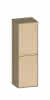 SCALIDO-Mittelschrank SLIM 420x1330x 350mm 2 Türen links Farbvariante K/K/K