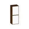 SCALIDO-Mittelschrank KP 420x1130x350mm 2 Türen links Farbvariante W/S/S
