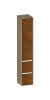 SCALIDO-Hochschrank SLIM 320x1830x350mm 1 Tür links 2 Auszüge Farbvar Sonderausf