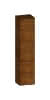 SCALIDO-Hochschrank SLIM 420x1830x350mm 1 Tür links 2 Auszüge Farbvar. S/S/S