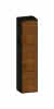 SCALIDO-Hochschrank SLIM 420x1830x350mm 2 Türen links 4 Glaseinl. Farbvar. S/A/S