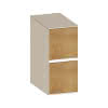 SCALIDO-Unterschrank SLIM Wange links 300x660x490mm 2 Auszüge Farbvar. Sonder