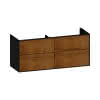 SCALIDO-WT-Unterschrank zu WT Wand 1300 1270x560x460mm 4 Auszüge Farbvar. S/A/S
