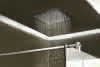 SCALIDO-LED-Brausepaneele f Deckeneinbau eckig 420x420mm DN15 Edelstahl verchromt