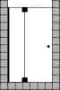 SCALIDO-Pendeltür m Festelement f Nische SCTP21L 1000x2000mm schwarz/ESG