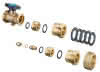 comfort-Wärmemengenzähler Einbau-Set für Regumat S/M3 Kugelhahn m. Sensor-Anschl.