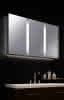 Elegant Line 2.0 WLA, 2-türig, Alu matt 750 x 725 mm,Rückwand weiß, Aufputz