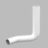 SANIT Spülbogen d:50x44 links versetzt 80mm weiß