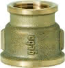 GEBOGOLD Messing Gewindefittings 240 - Reduziermuffe 3/4" x 1/2", heavy