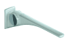 HEWI Stützklappgriff Basic,850 mm weiß hgl-wem