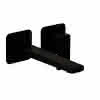 CEO BLACK Waschtisch-Wandbatterie Farbset 210mm 2 Blenden Schwarz matt