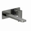 CEO iX-finish Waschtisch-Wandbatterie Farbset 210mm 1 Blende Edelstahlfinish