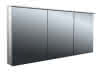 EC Lichtspiegelschrank flat 2 06407 Aufputz, 3trg. 1600 mm alu.