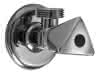 Eckventil 1/2x3/4", Haubengr., o. Ros. 