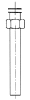 Ablaufgarnitur kpl. 130mm, für 611-630 