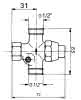 Selbstschlussventil 1/2"x1/2" LZ 