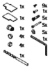 KR Kermi ZBIN015 Set Montagekleinteile Farbe: silber