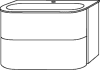 SA Set Keramik-WT mit Auszügen 4balance (DL402) 522x784x514 Sandgrau-Matt