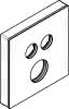 HG Rosette 155/155mm Shower Select Glas Thermostat UP 2 Verbraucher weiß/chrom